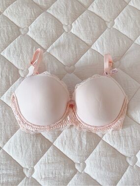𝜗𝜚 victoria’s secret dream angels lightly lined smooth and lace demi bra